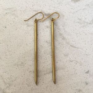 Noonday Brass Elongated Earrings